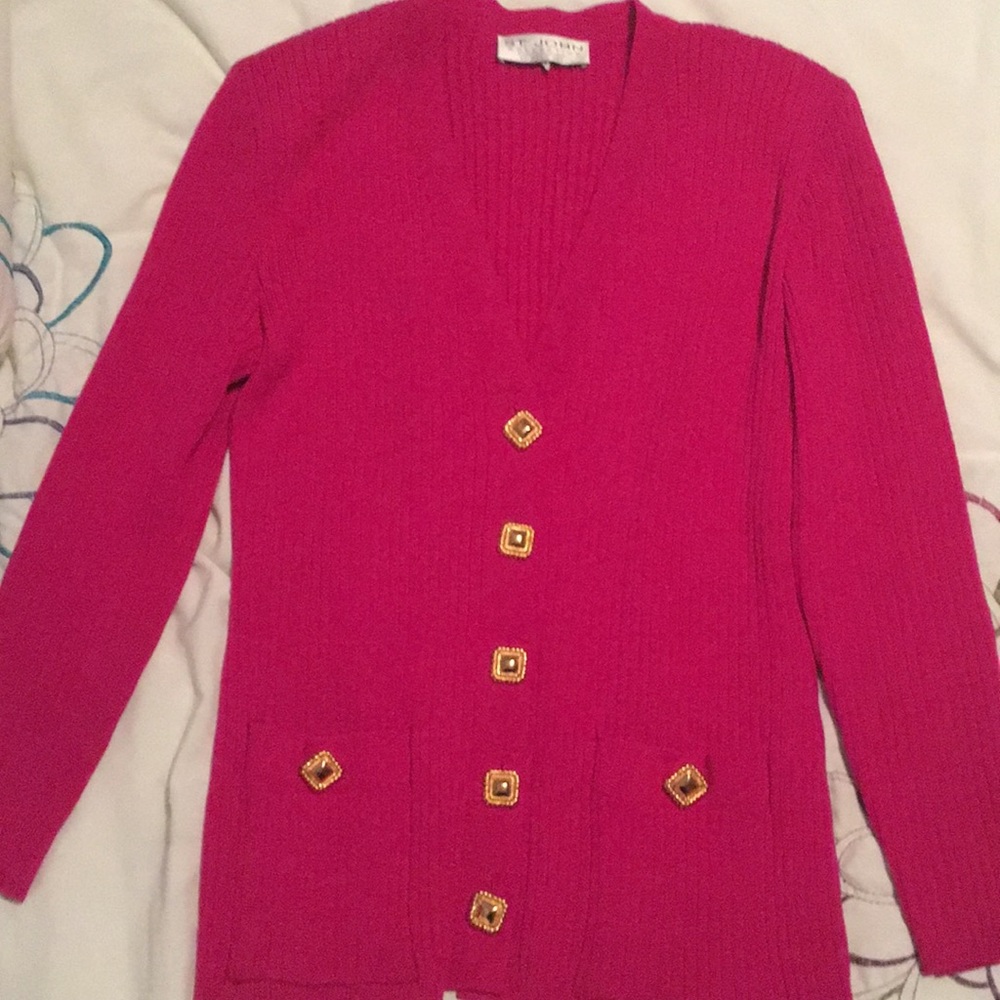 St John wool ribbed sweater ...... great condition